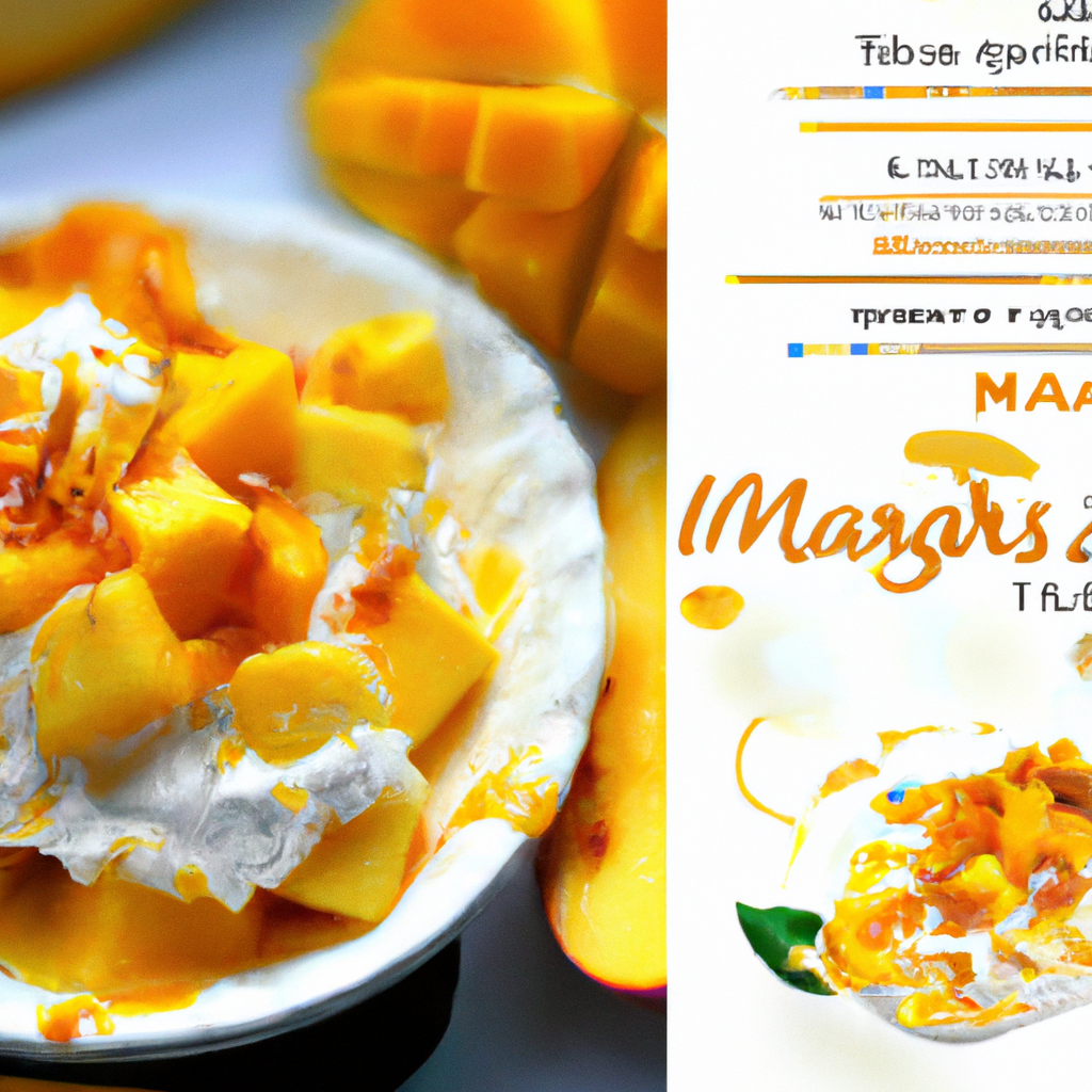 Ice Cream With Rum Mango Sauce