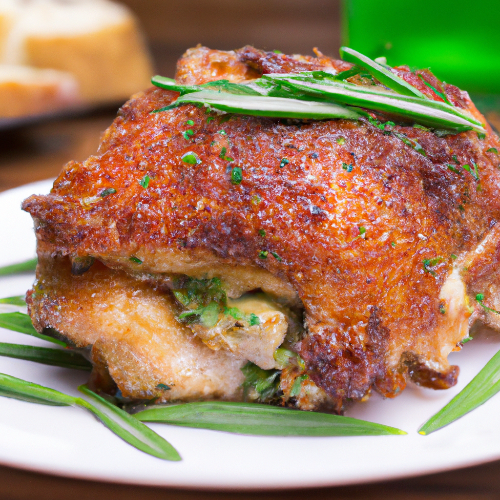 Cornbread And Bacon Stuffed Pork Chops