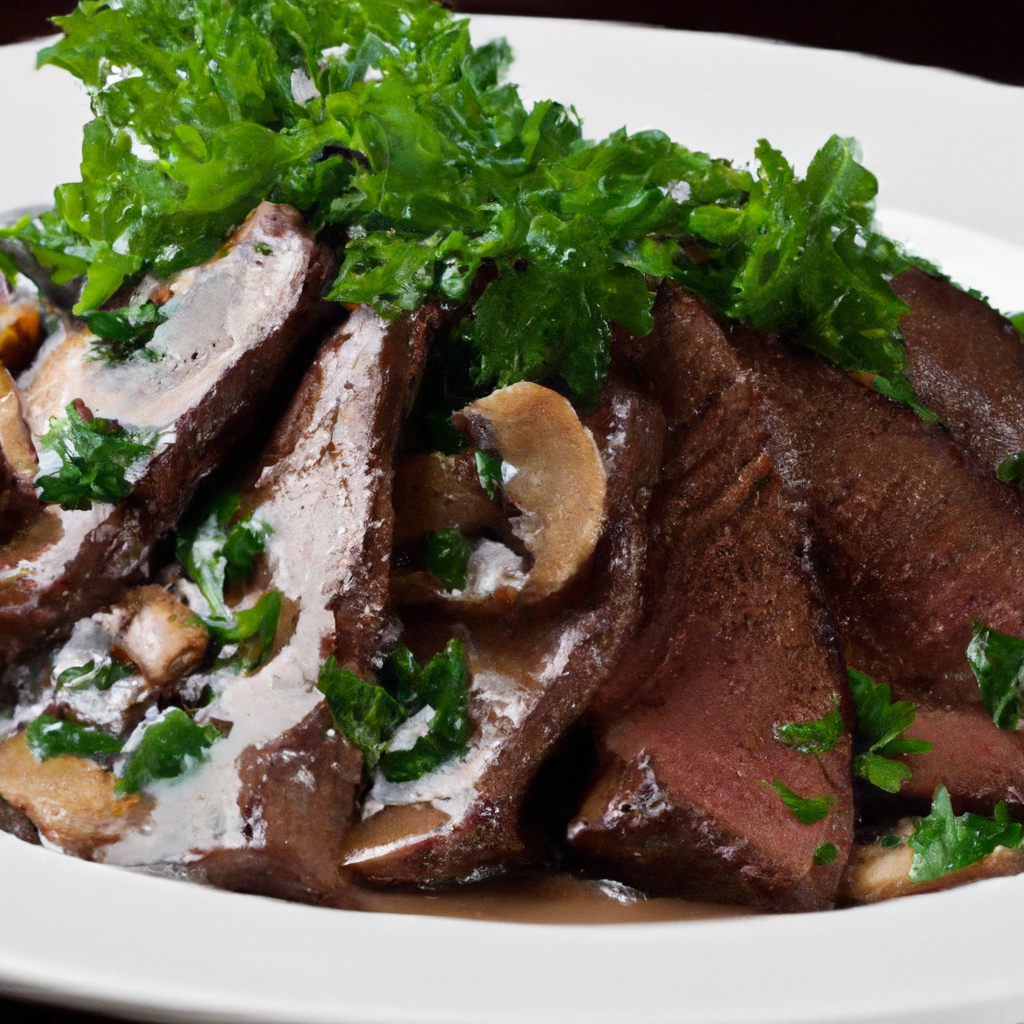 London Broil With Mushroom Gravy