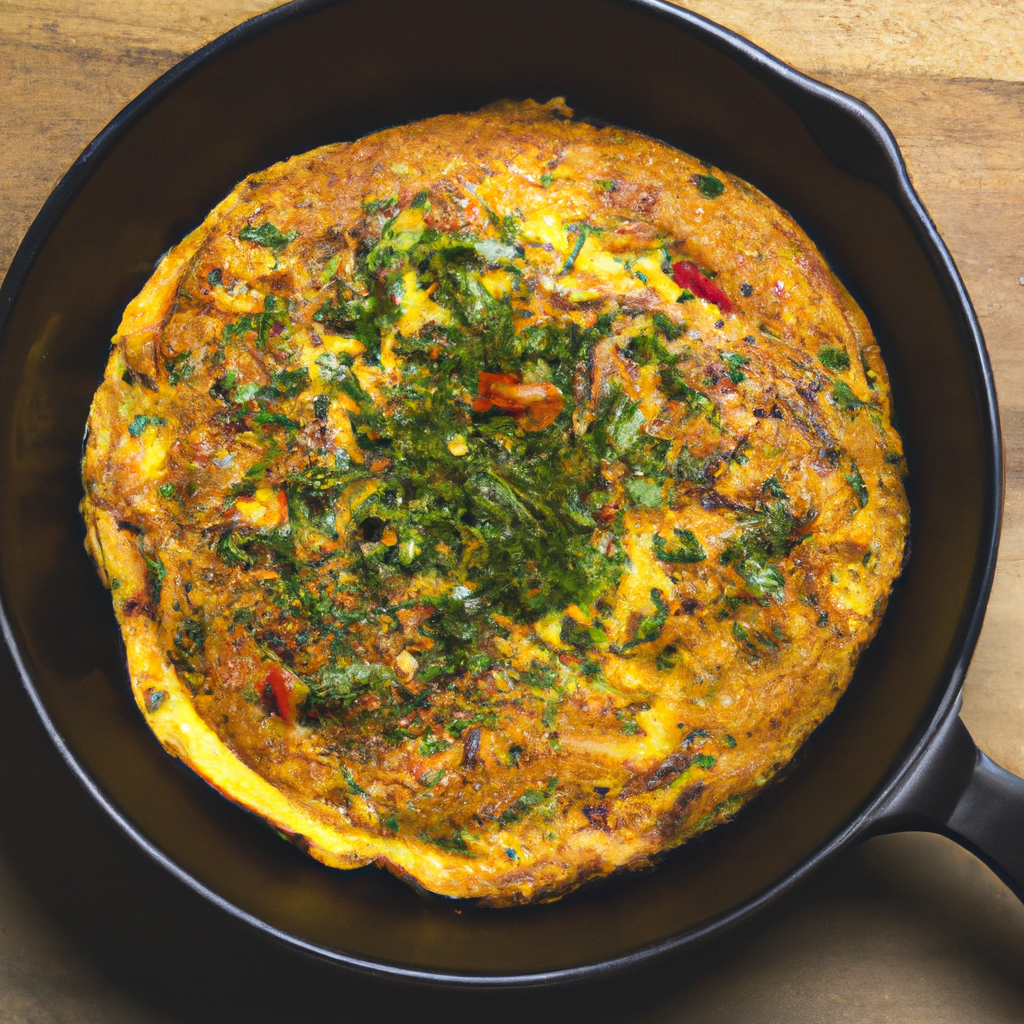 Baked Chile Cheese Omelet