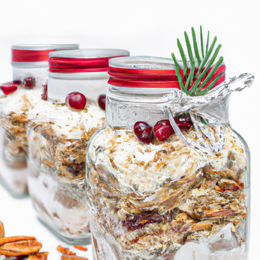 White Christmas Bars In A Jar