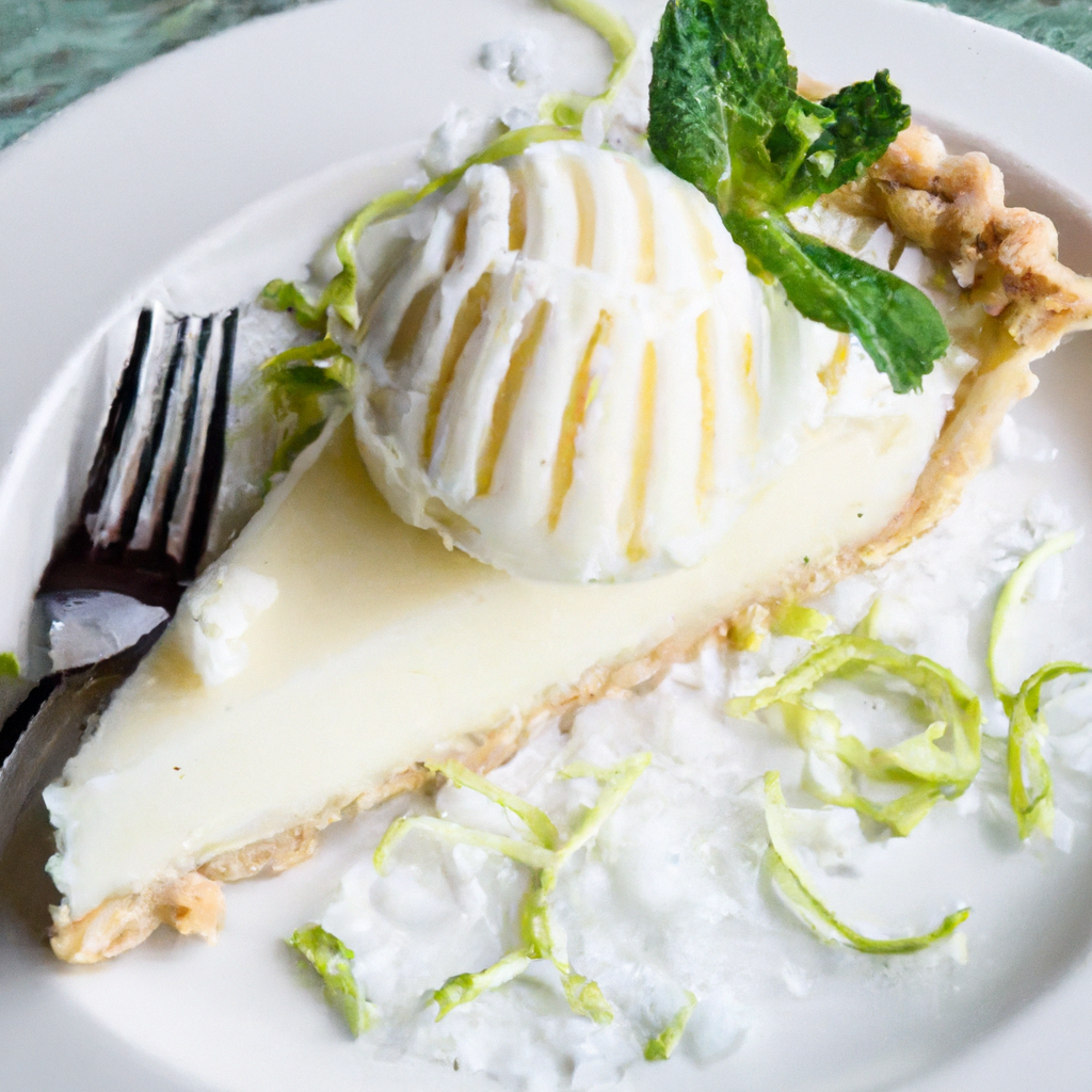 Lemon Ginger Ice Cream Pie