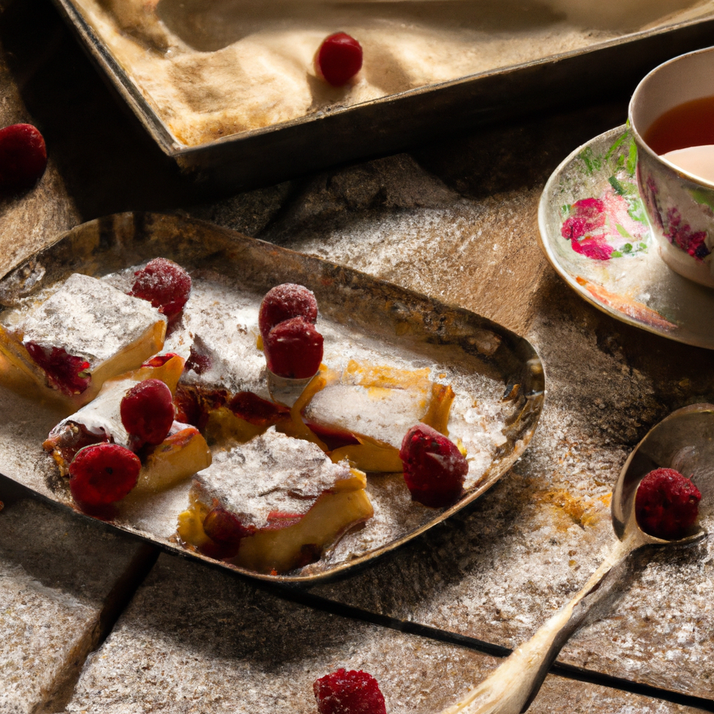 Raspberry Tea Squares