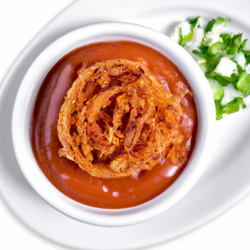 Blooming Onion And Creamy Chili Sauce