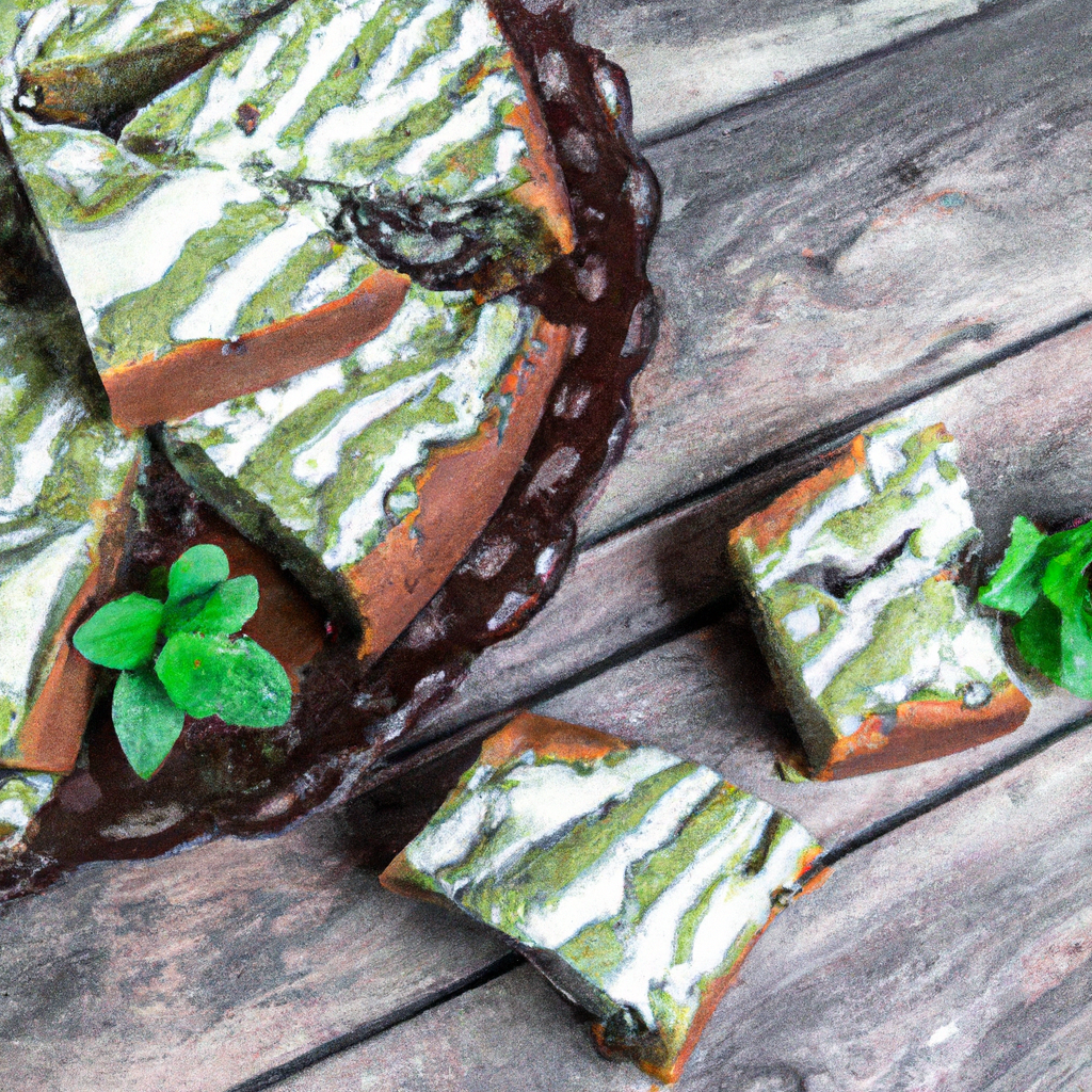 Mint Cream Cheese Brownies