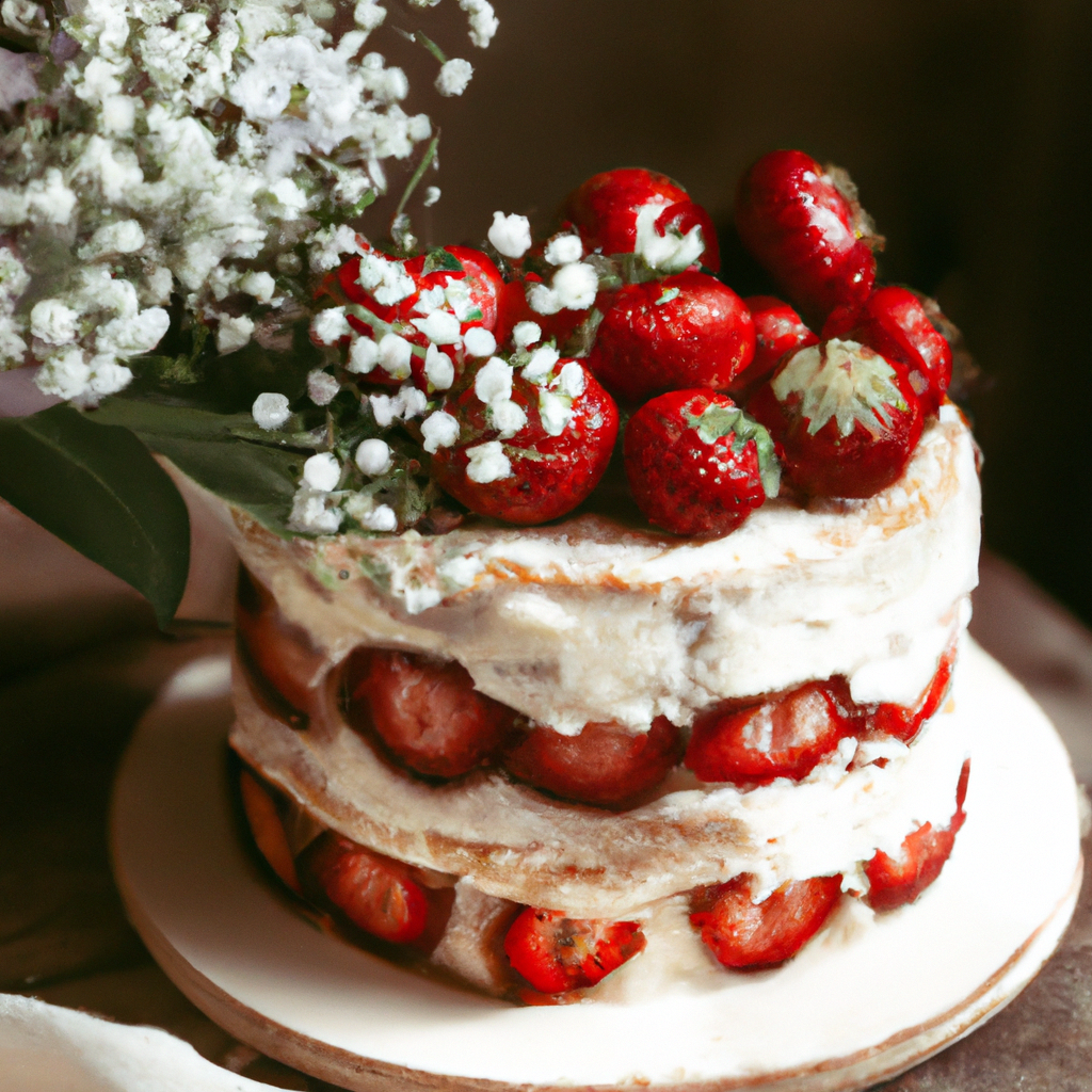 Erdbeer Holunder Torte