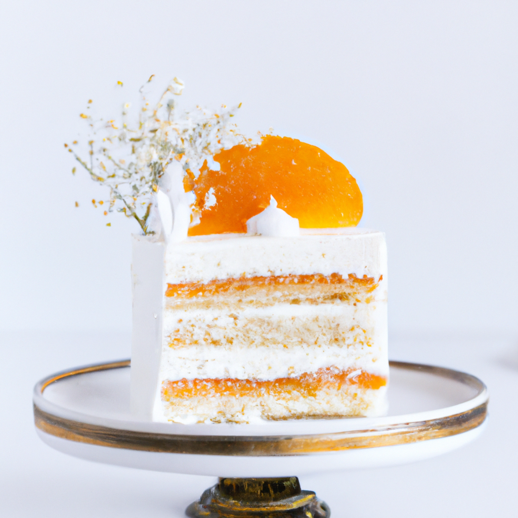 Fresh Orange Italian Cream Cake