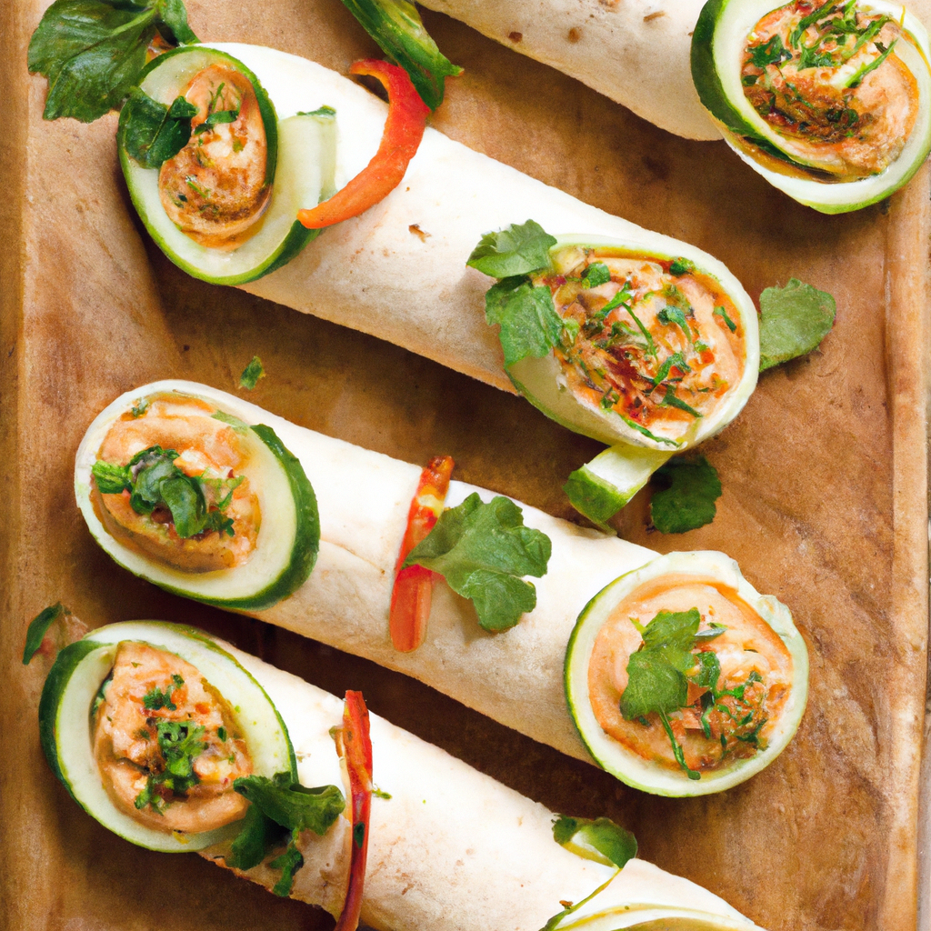 Veggie Hummus Rolls