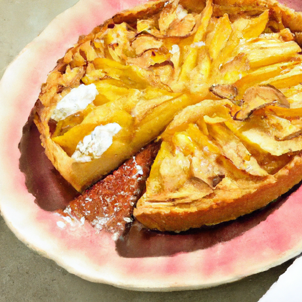 Apple Tart With Marzipan Crumble