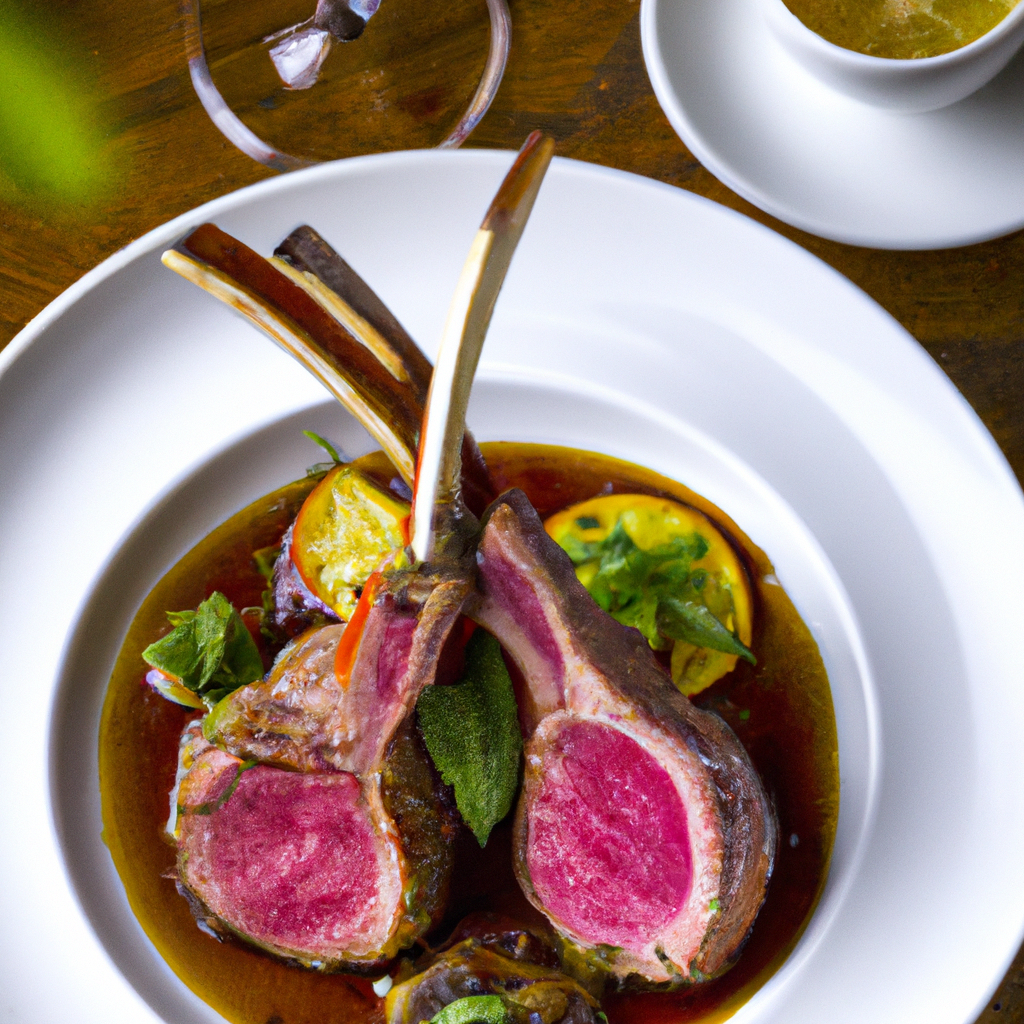 Leg Of Lamb With Lemon Mint Sauce