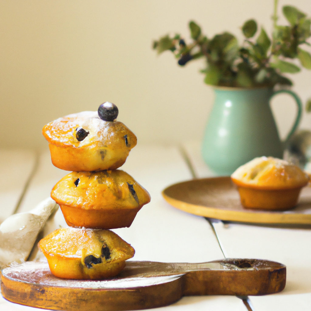 Vegan Blue Berry Mini Bran Muffins