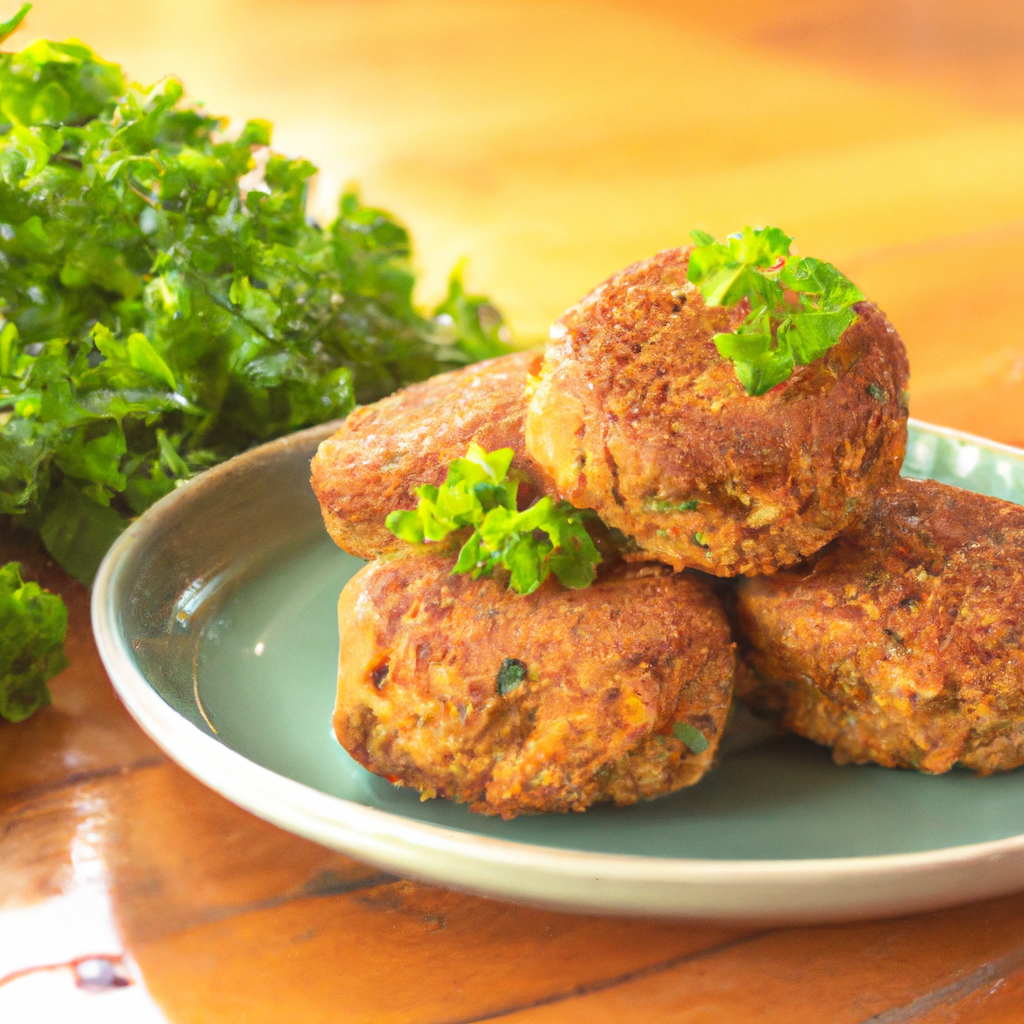 Vegan Crab Cakes With Creamy Walnut Sauce