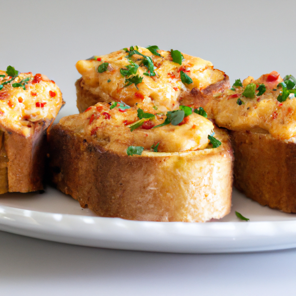 Gourmet Unbound Pimento Cheese Toasts For The New Year