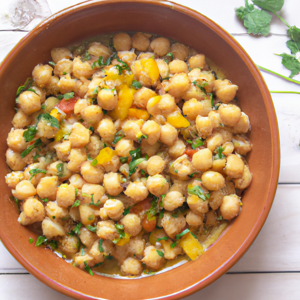 Ethiopian Inspired Vegan Dinner With Chickpea And Vegetable Stew