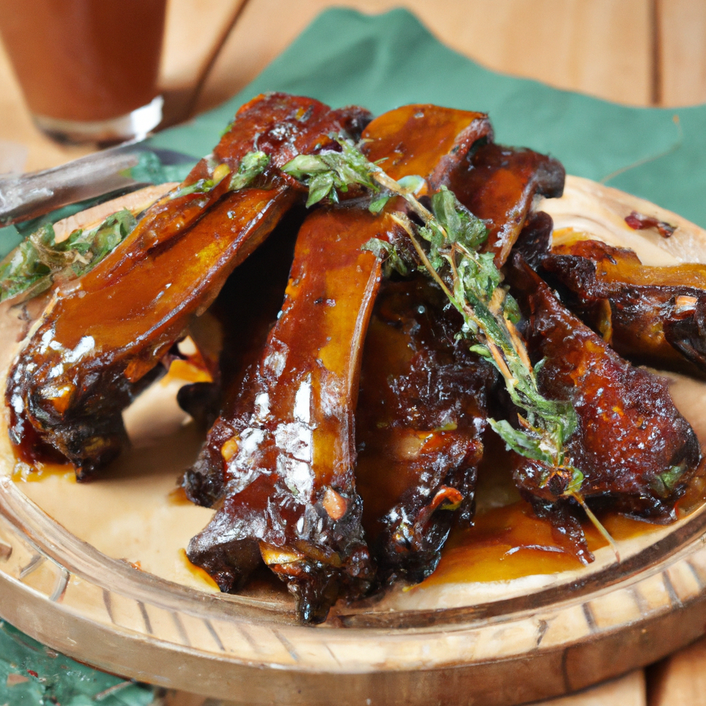 Apricot Barbecued Spareribs
