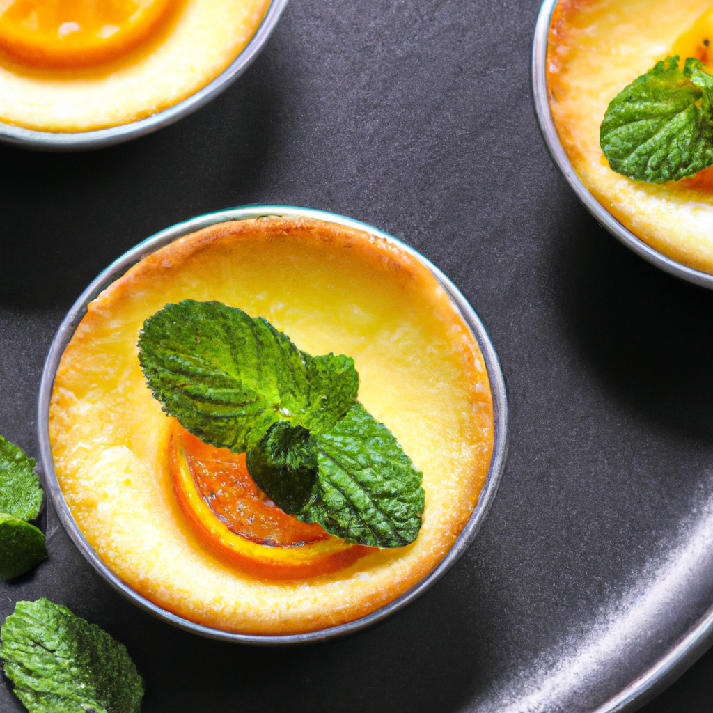 Grilled Orange Egg Custard Cup