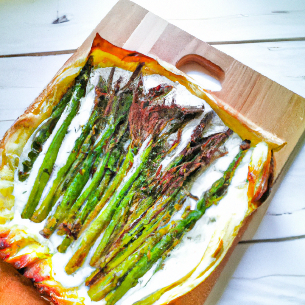 Spargel Flammkuchen
