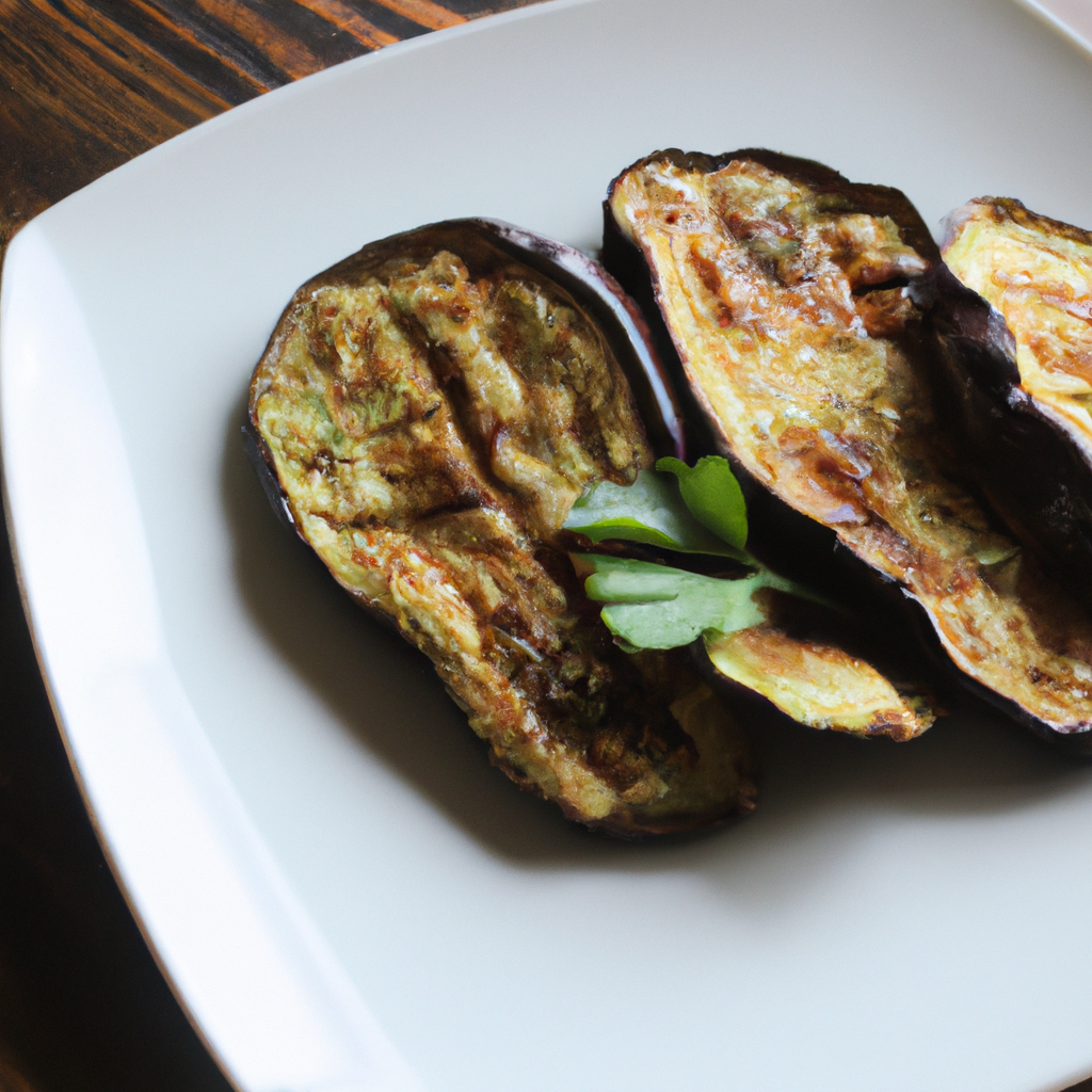 Baked Eggplant Steaks With Garlic