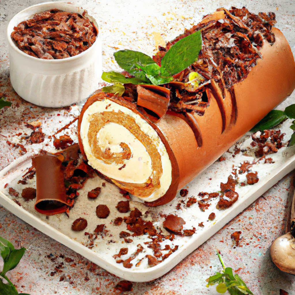 Mocha Chocolate Ice Cream Rollup Cake