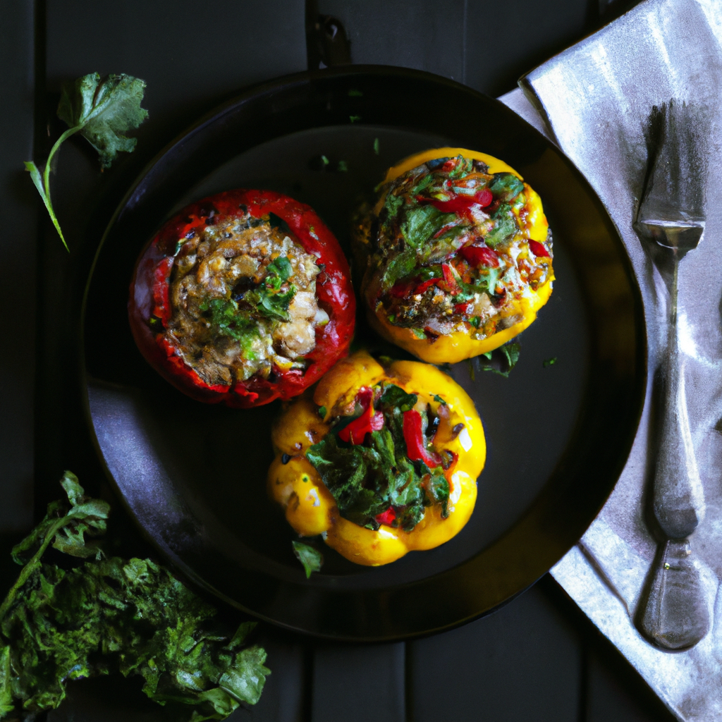 Beef Orzo And Herb Stuffed Peppers