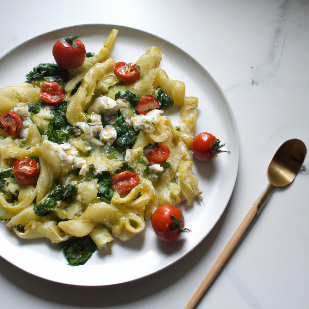 Goat Cheese And Spinach Pasta