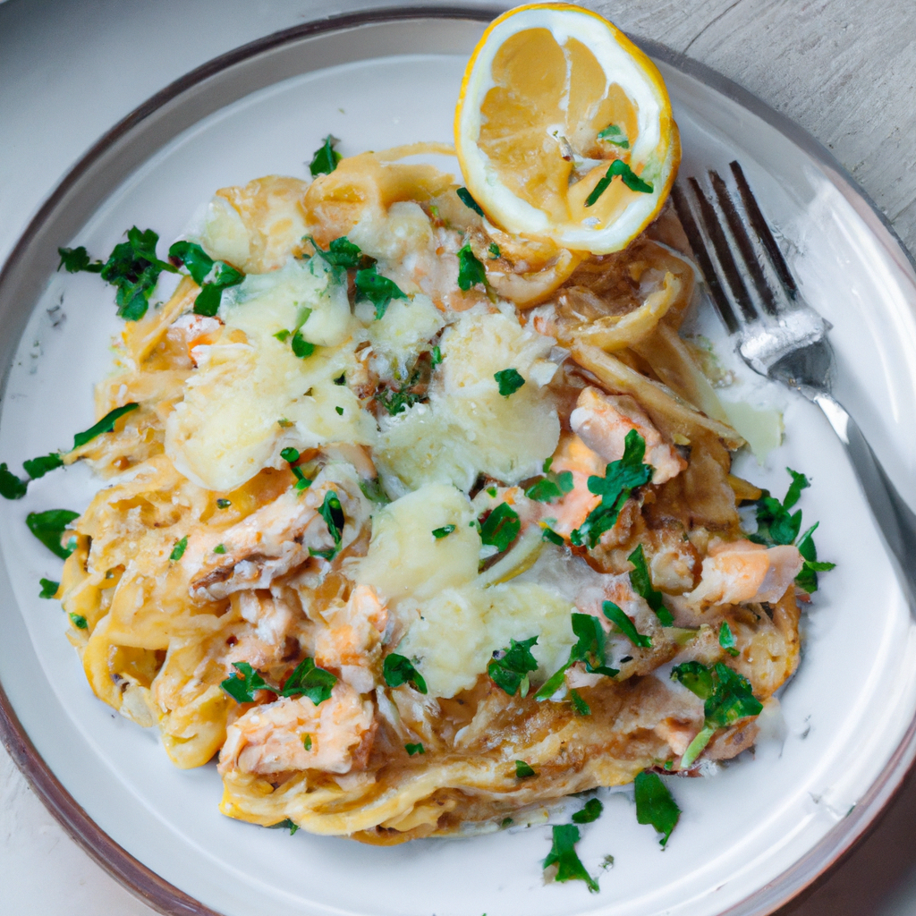Easy Baked Salmon Pasta