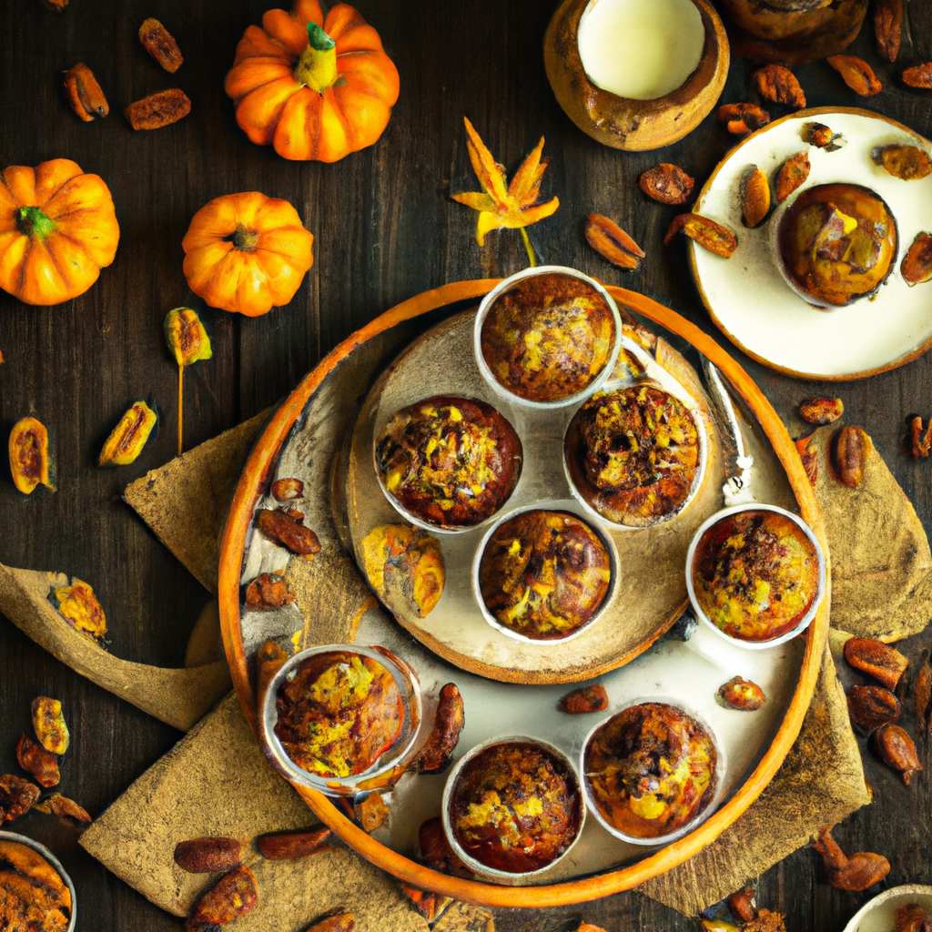 Praline Pumpkin Date Muffins