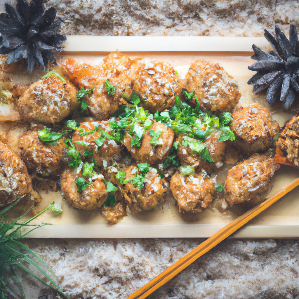 Chicken Teriyaki And Pineapple Meatball