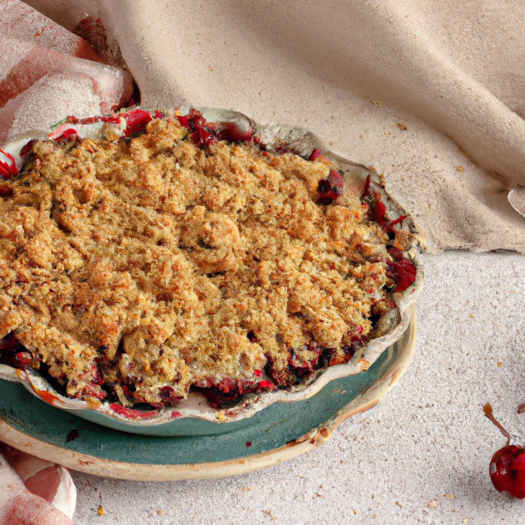 Cherry Berry Crumble Pie