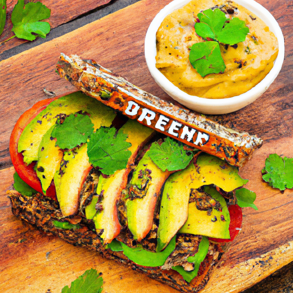 Tempeh Carne Asada Style And Garlicky Avocado Sandwich