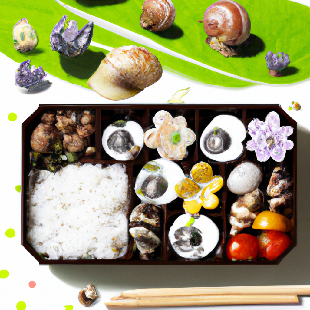 Toadstools Snails Bento Box
