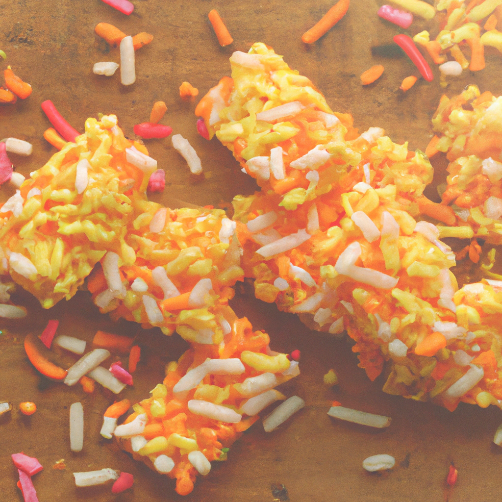 Candy Corn Rice Crispy Treats