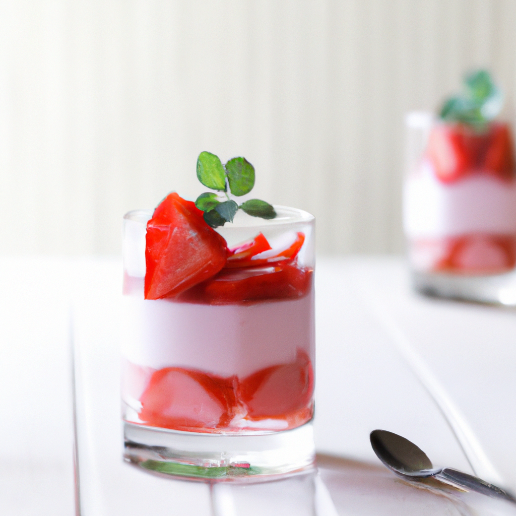 Strawberry Tofu Dessert