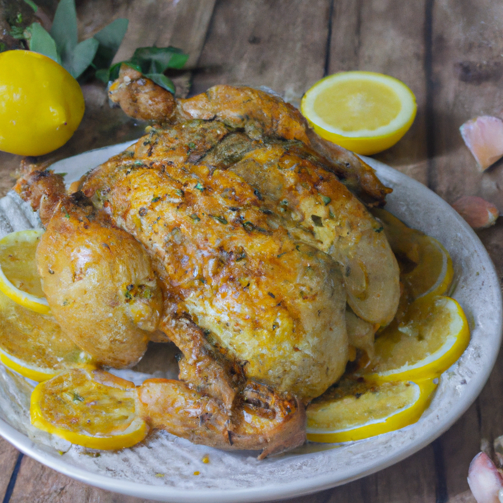 Lemon Rosemary Roast Chicken