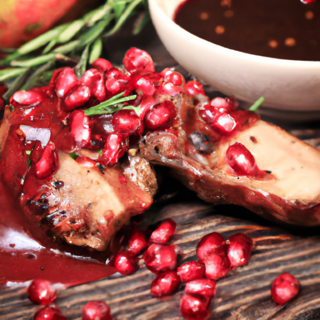 Juicy Pork Loin With Pomegranate Sauce