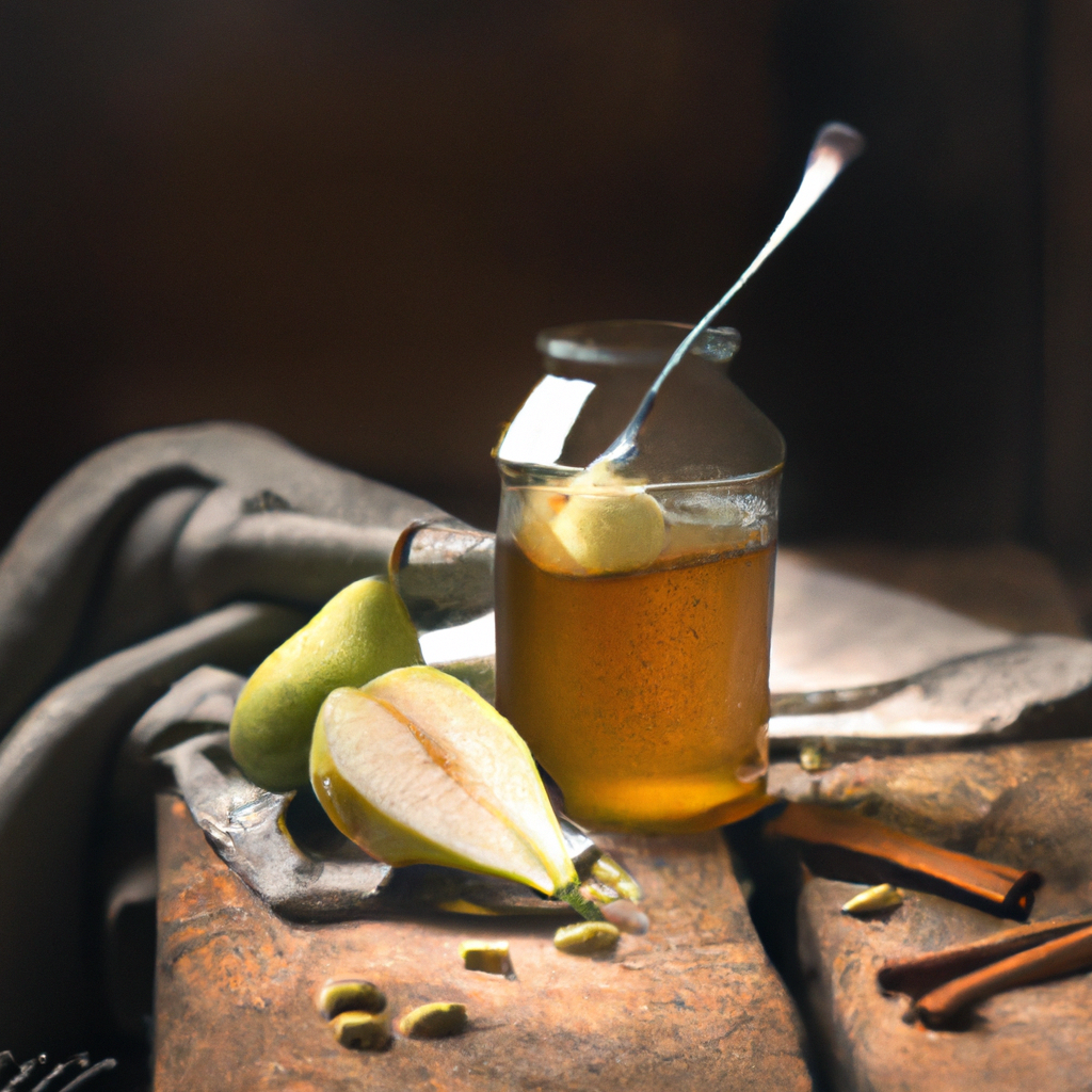 Fermented Pear And Cardamom Compote