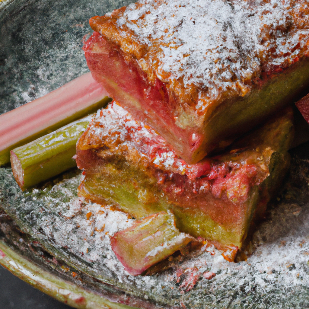 Rhubarb Squares