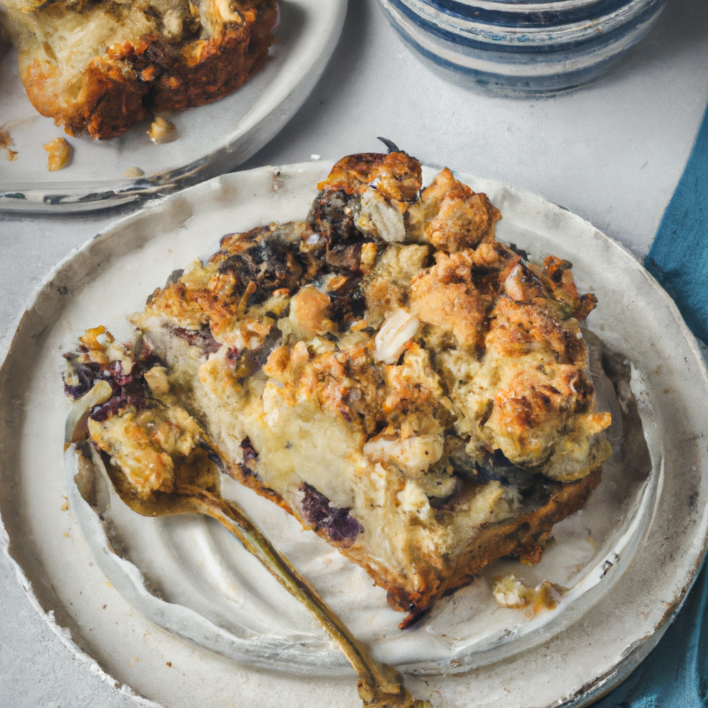 Almond Blueberry Sour Cream Coffeecake
