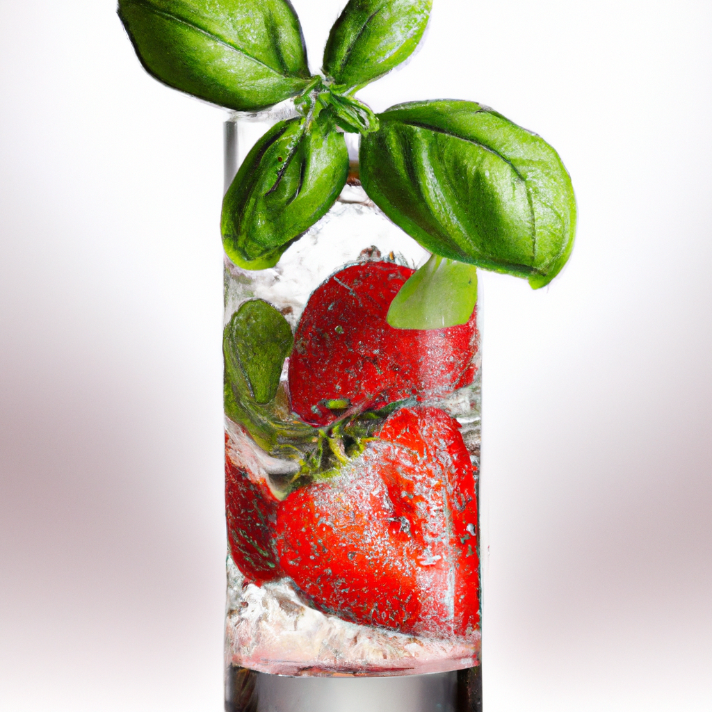 Fermented Strawberry Basil Shrub