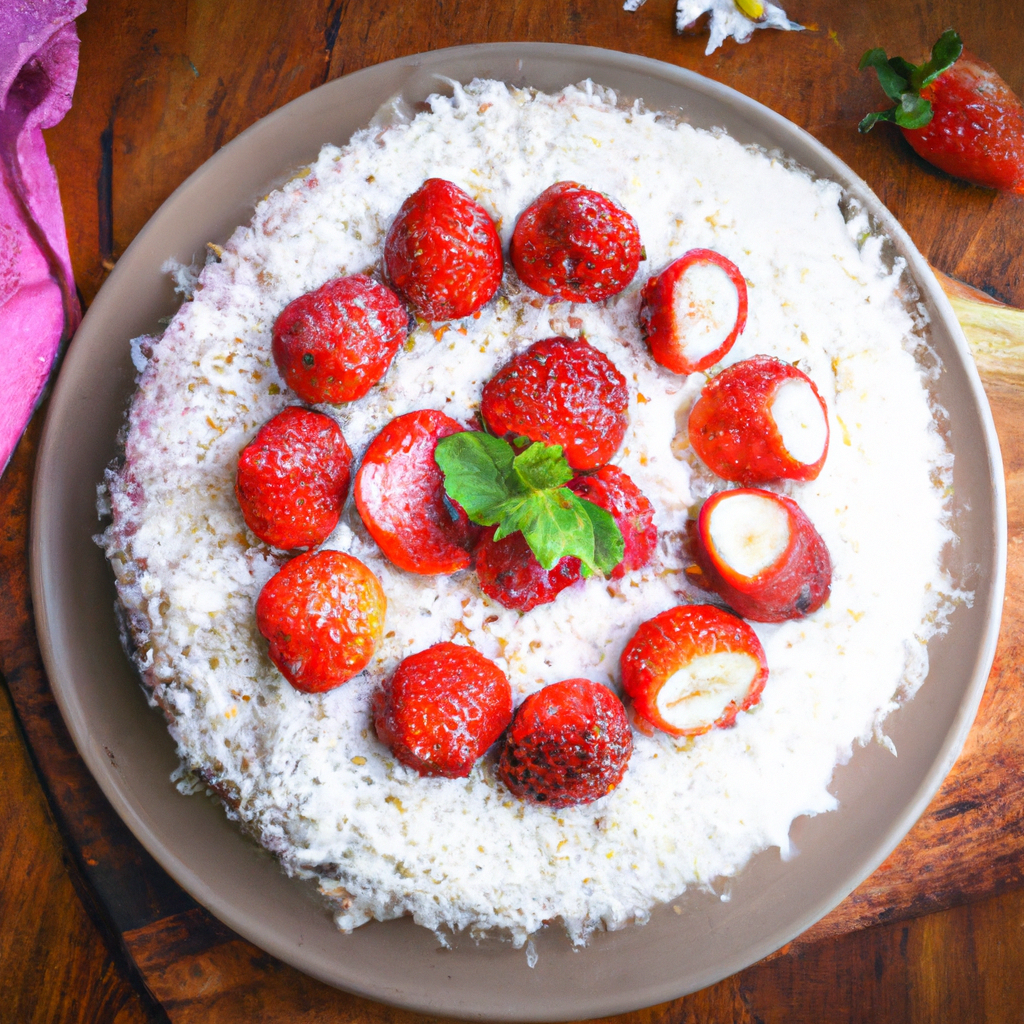 Strawberry Coconut Ice Cream Pie