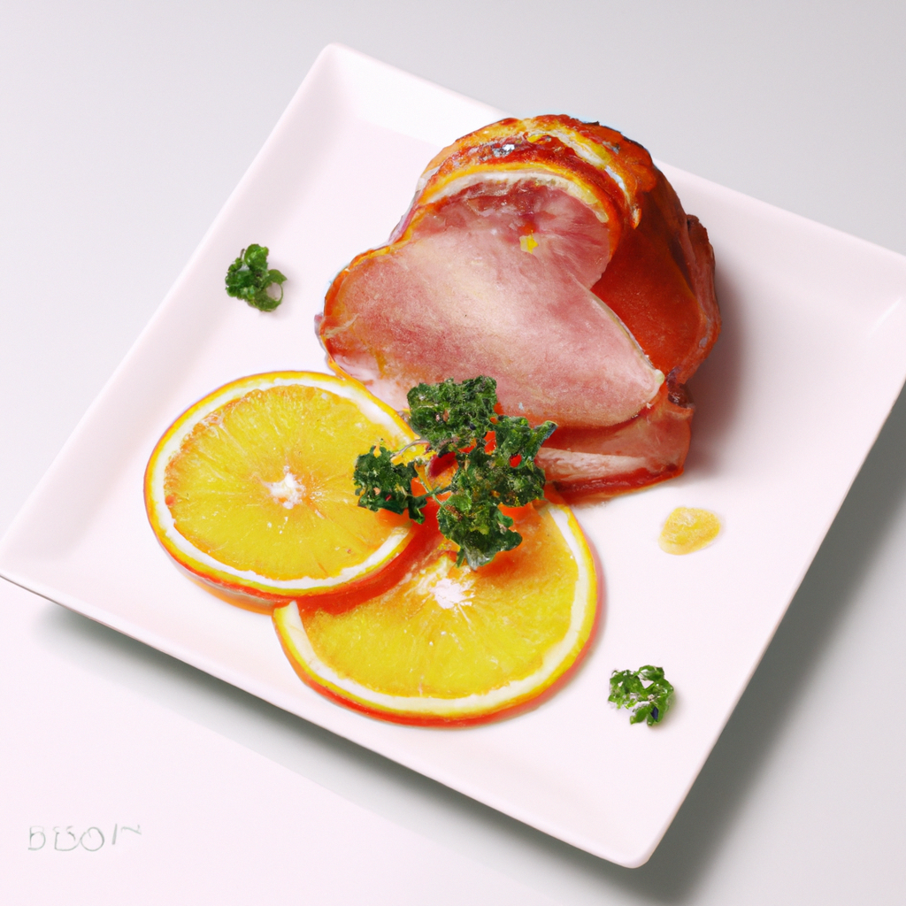 Orange Glazed Fresh Baked Ham