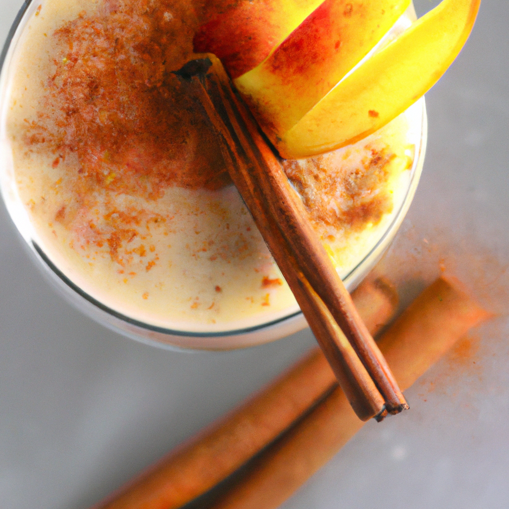 Banana Peach Buttermilk Smoothie
