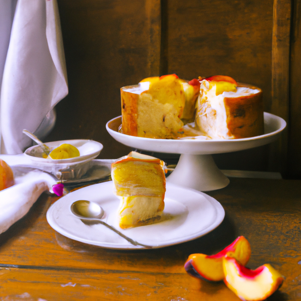 Peaches And Cream Brunch Cake