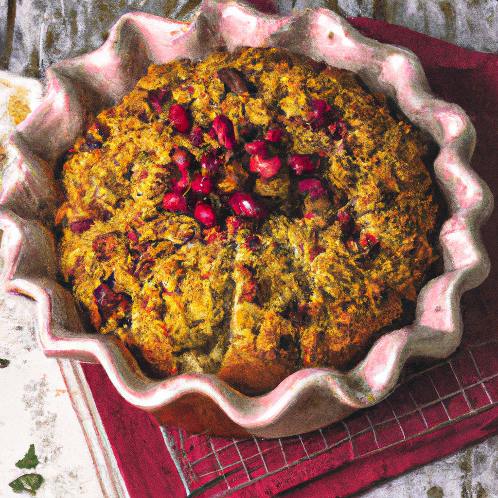 Walnut Cranberry Corn Bread Stuffing
