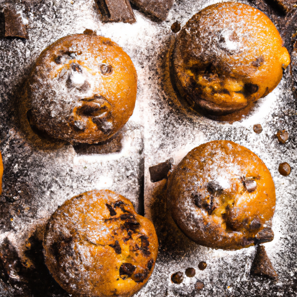 Chocolate Bread Pudding Muffins