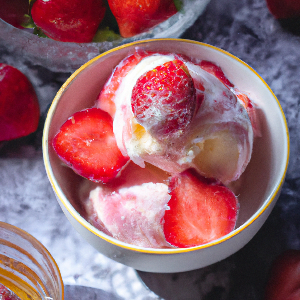 Strawberry Kefiryoghurt Ice Cream