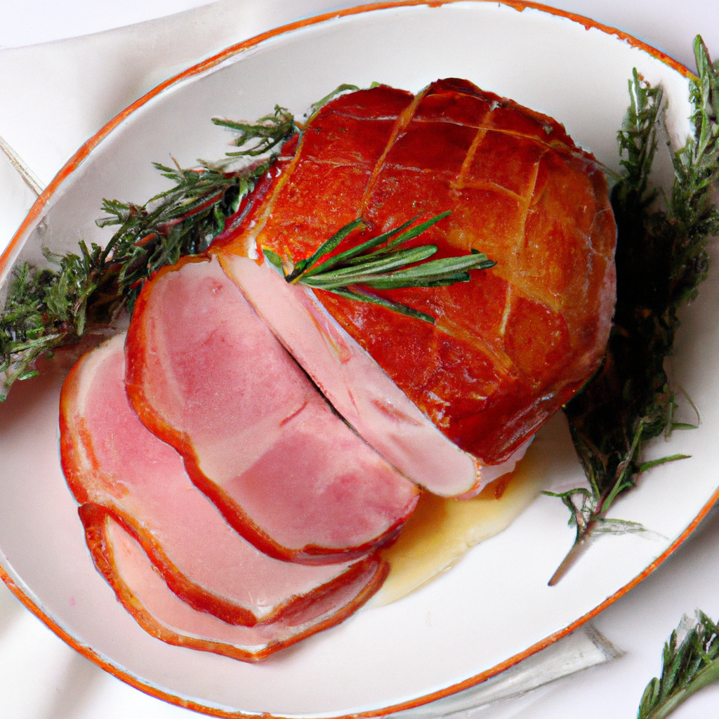 Honey Whiskey Clove Glazed Ham