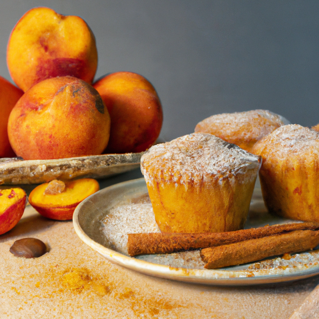 Fresh Peach Muffins