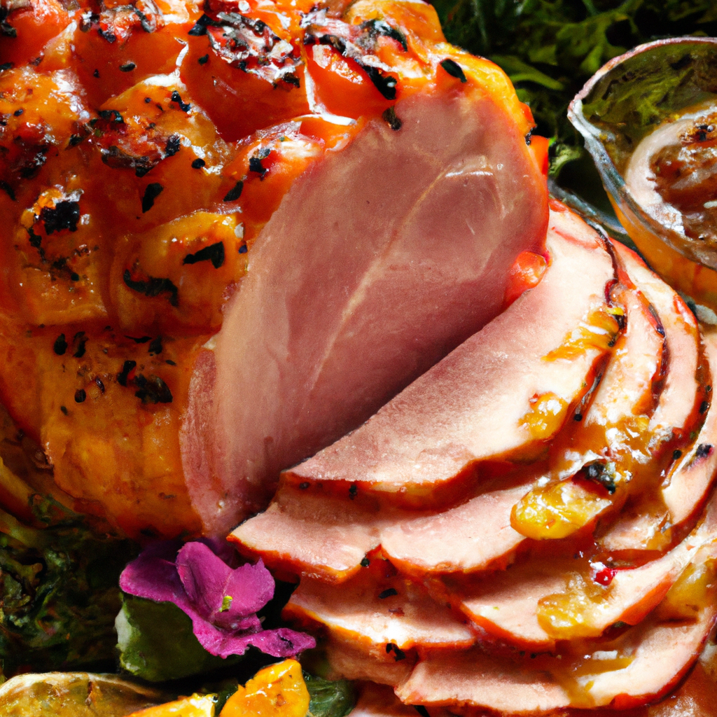 Ham With Mustard Fruits