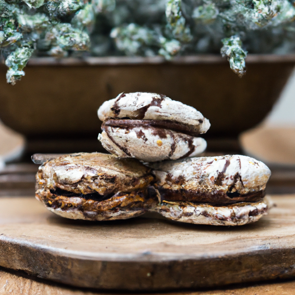 Nussmakronen Mit Schokolade Nut Macaroons With Chocolate